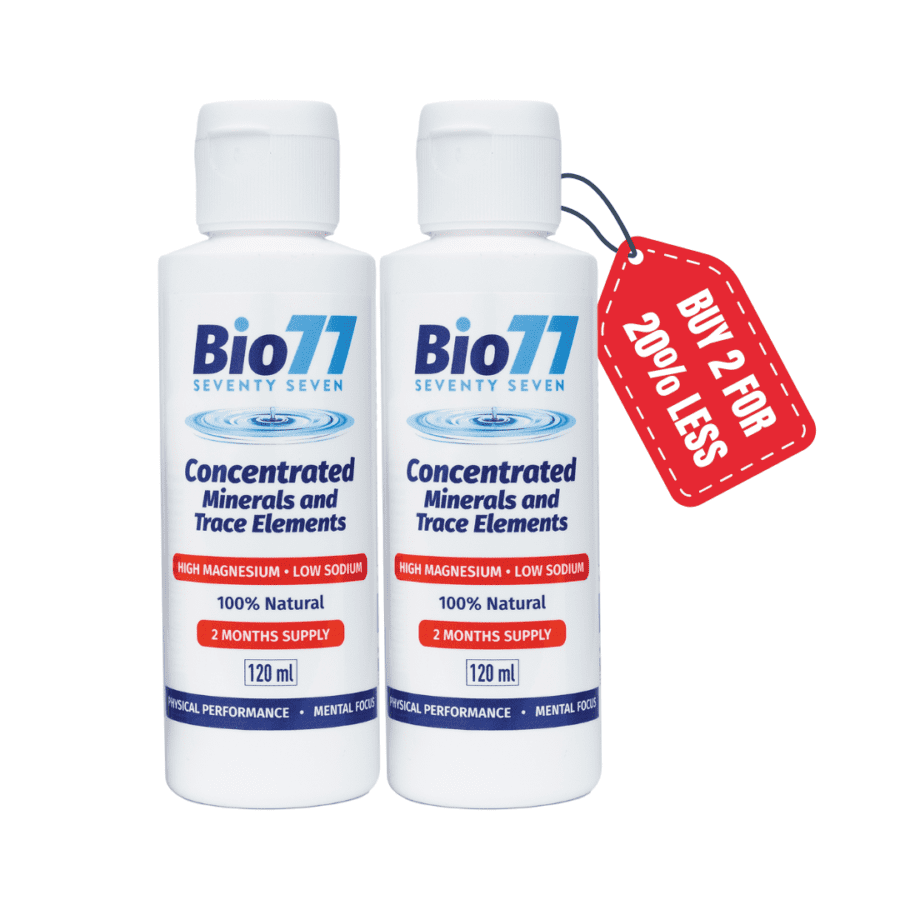 20% less - 2 x Bio77® Concentrated Minerals 120ml (2 months supply)