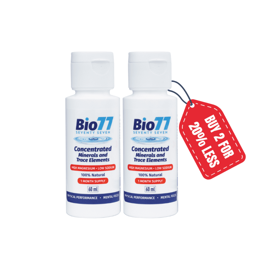 20% less - 2 x Bio77® Concentrated Minerals 60ml (1 months supply)